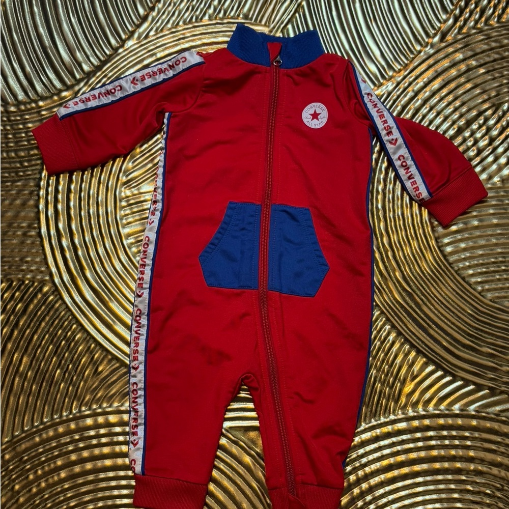 Converse Kids Red and Blue Footie